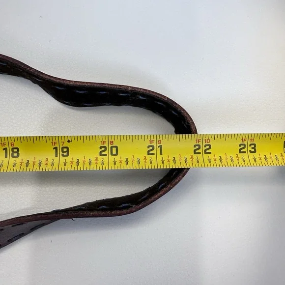 Hand Tooled Burgundy Leather Crossbody Bag Floral Paisley Embossed Boho Artisan - Picture 11 of 11